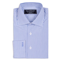 Bespoke - White & Blue Striped Shirt