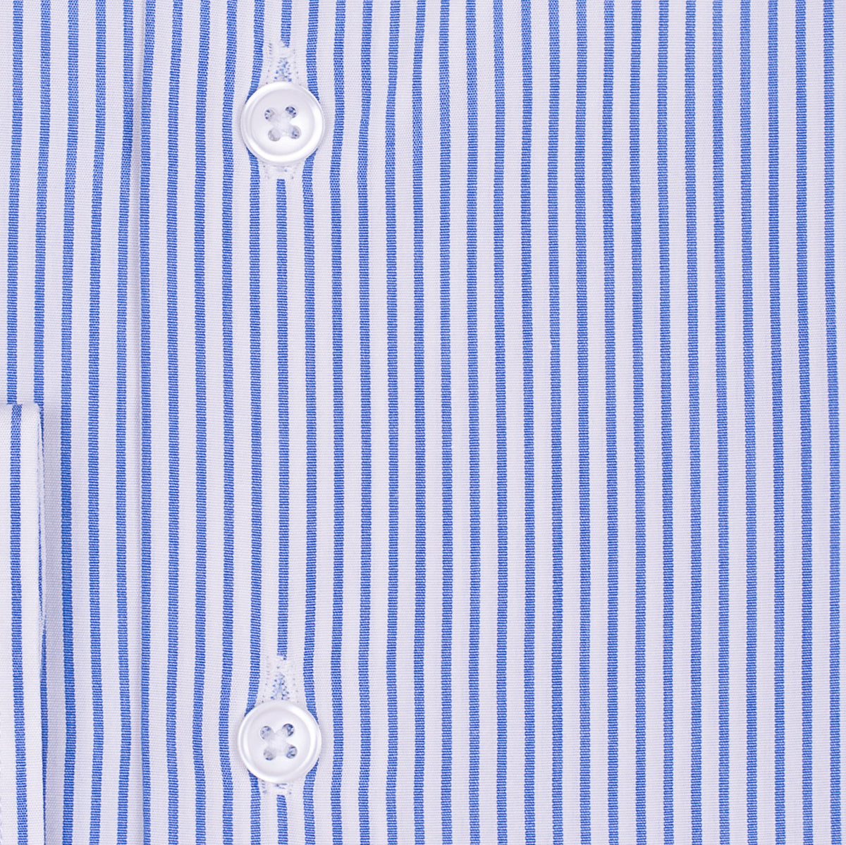 Bespoke - White & Blue Striped Shirt